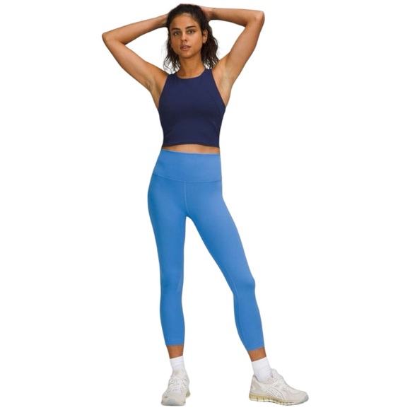 Lululemon Wunder Train High-Rise 23" Women’s Athletic Leggings Blue Nile Size 06 - Picture 4 of 8